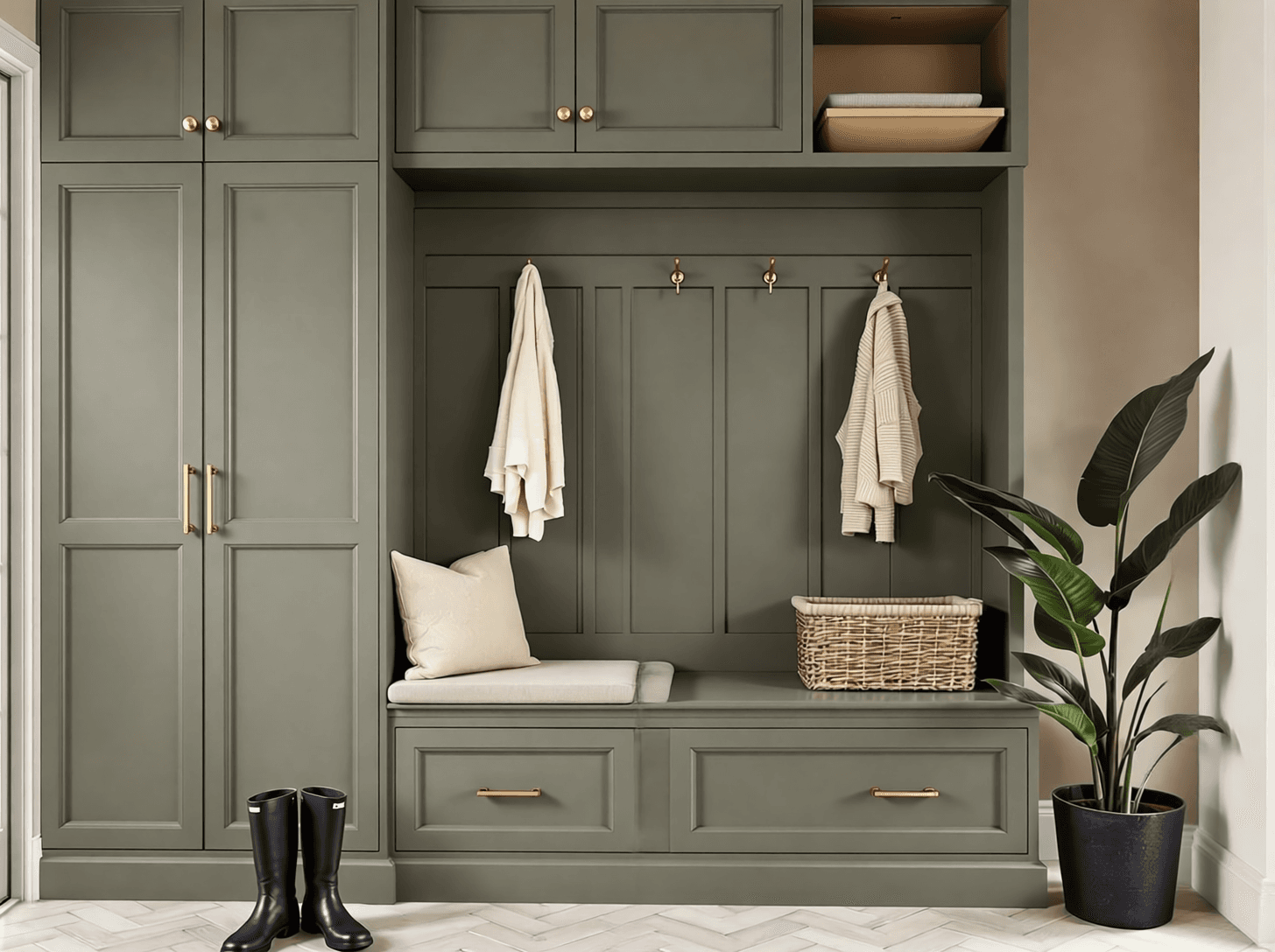 Platsbyggd hallmöbel